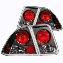 Load image into Gallery viewer, ANZO 2001-2004 Honda Civic Tail Light Assembly with Clear Lens and Black Housing – Pair