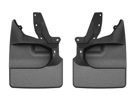 WeatherTech No-Drill DigitalFit Front MudFlaps Black for 2021-2022 Ford Bronco, Part WET110189