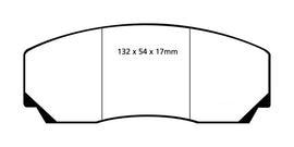 EBC Redstuff Ceramic Low Dust Brake Pads for Lotus Esprit and Aston Martin Virage * Part Number EBCDP3002C