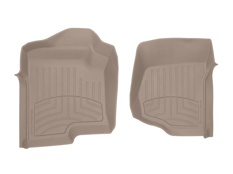 WeatherTech FloorLiner HP for 2022-2023 Nissan Pathfinder and Infiniti QX60 - Tan, Front