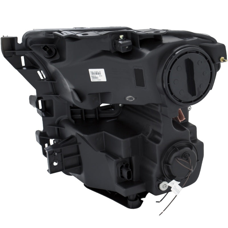 ANZO 2015-2017 Ford F-150 Projector Headlights with Plank Style Switchback in Black and Amber