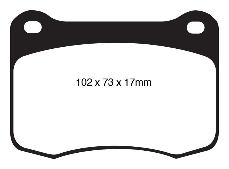 EBC Yellowstuff Rear Brake Pads for Lexus IS F 2008-2014 * Part Number ebcdp41820r