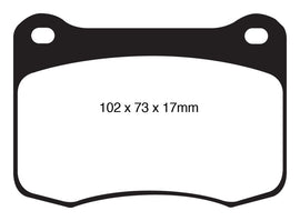 EBC Yellowstuff Rear Brake Pads for Lexus IS F 2008-2014 * Part Number ebcdp41820r