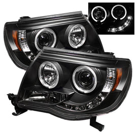 Spyder Toyota Tacoma 2005-2011 Projector Headlights with Halo LED * Black, OEM Quality