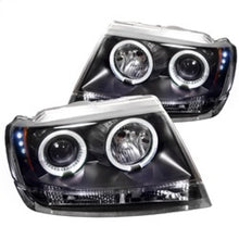 Load image into Gallery viewer, Spyder Jeep Grand Cherokee 99-04 LED Halo Projector Headlights - Black (Part #PRO-YD-JGC99-HL-BK)