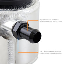 Load image into Gallery viewer, Mishimoto Universal Aluminum Coolant Expansion Tank – Brushed Finish for Toyota Tundra and Tacoma