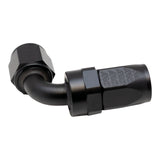 DeatschWerks - Female Swivel 90° Hose End -8 AN (CPE) - Anodized Matte Black