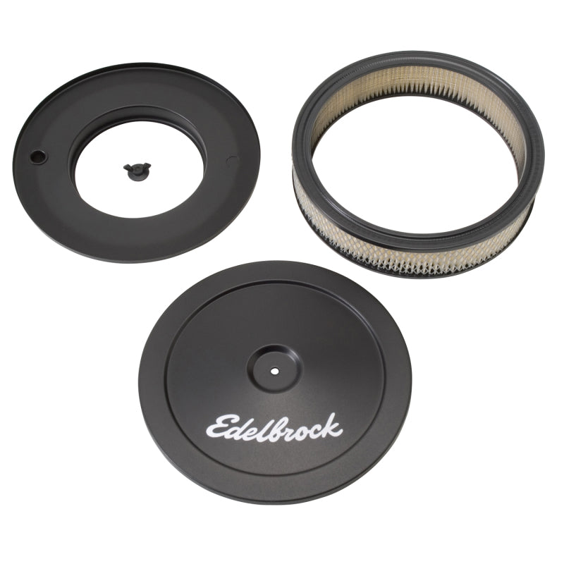 Edelbrock Pro-Flo Series 10-inch Chrome Round Air Cleaner with Paper Element, Part #1203