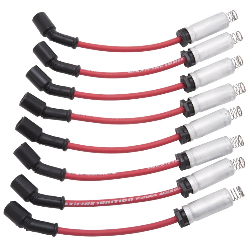 Edelbrock Max-Fire Ultra-Spark 50 Performance Spark Plug Wire Set for Chevrolet Small-Block Engines