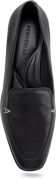 Aerosoles Women's NEO Loafer Flat, Black, 5.5