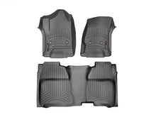 Load image into Gallery viewer, WeatherTech FloorLiner DigitalFit for 2014 GMC Sierra 1500, 2500 HD, 3500 HD * Front and Rear, Black (Part #wet446071-445422)