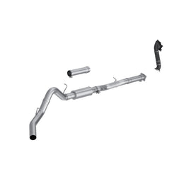 MBRP Armor Lite Series 01-04 Chevy Silverado / GMC Sierra 2500/3500HD 4-inch Single Side Exit CatBack Exhaust System with Downpipe - Part Number MBRPS6001P