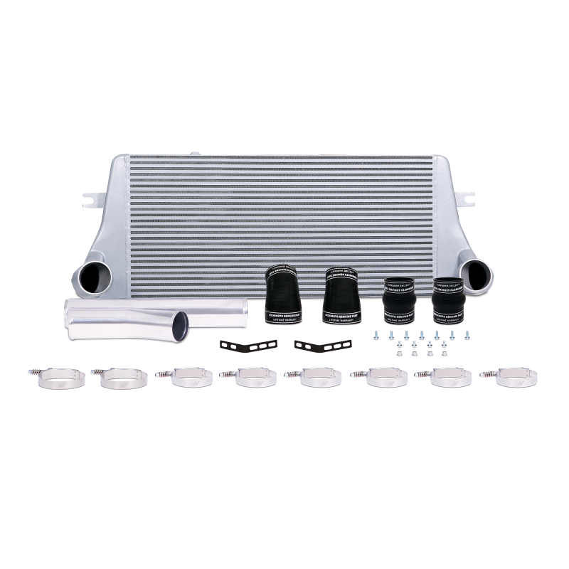 Mishimoto 94-02 Dodge Ram 2500 5.9L Cummins Intercooler Kit with Polished Aluminum Pipes – Silver