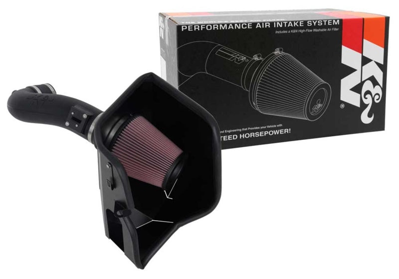 K&N Engineering AirCharger Performance Intake System for 2019 Chevrolet Silverado 1500 with V8-5.3/6.2L