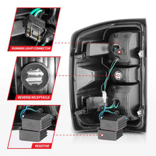 Load image into Gallery viewer, ANZO 15-19 Chevy Silverado 2500HD/3500HD LED Tail Lights with Black Light Bar &amp; Clear Lens – Part Number ANZ311425