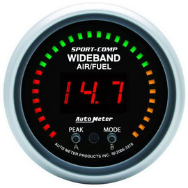 AutoMeter Sport-Comp 52mm Wideband Air/Fuel Gauge with Bosch LSU4.2 Sensor and Data Logging