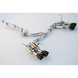 Invidia Gemini/R400 Single Layer Quad Black Tip Cat-Back Exhaust for 2015+ Subaru WRX / STI