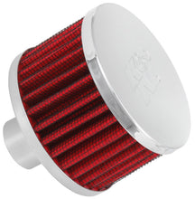 Load image into Gallery viewer, K&amp;N Engineering 62-1170 Chrome Plated Steel Crankcase Vent Filter for Classic and Racing Engines