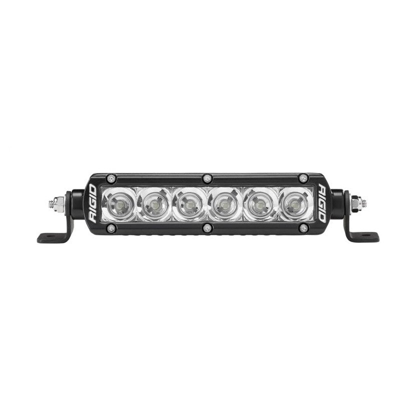 Rigid Industries 6-inch SR Series PRO Flood LED Light Bar - Single Row for Off-Road, Marine, and Industrial Use