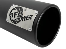 Load image into Gallery viewer, aFe Saturn 4S 4-inch Intercooled Exhaust Tip with Black Finish, 4-inch Inlet x 5-inch Outlet, 12-inch Length