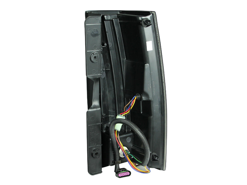 ANZO LED Tail Light Assembly for Cadillac Escalade 2004-2012 with Chrome Housing and Clear Lens