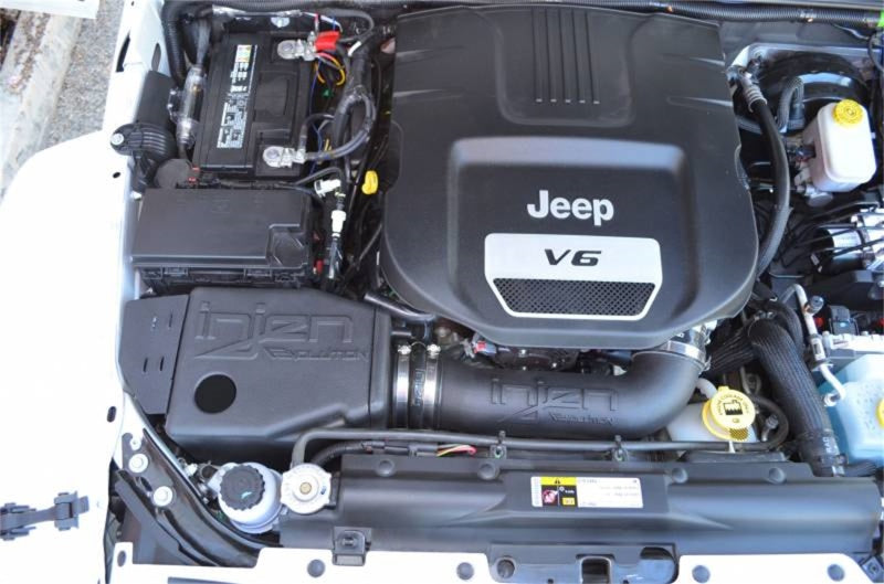 Injen Evolution Intake System for 2012-2017 Jeep Wrangler 3.6L V6 – Modular Cold Air Intake with Ram Air and Snorkel Compatibility
