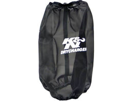 K&N Engineering Round Tapered Black Drycharger Air Filter Wrap * 6.625in Base ID / 5.25in Top ID / 9.5in Height