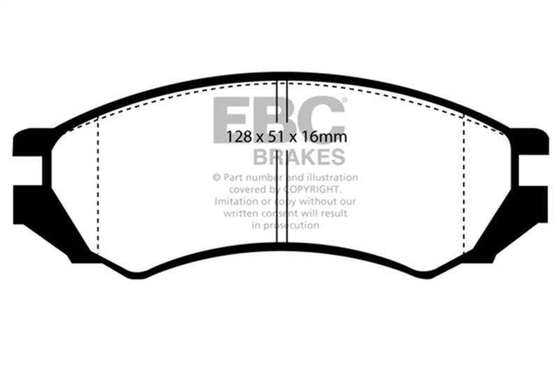 EBC Ultimax2 Front Brake Pads ebcUD549 for Nissan Sentra and Saturn SC/SC1