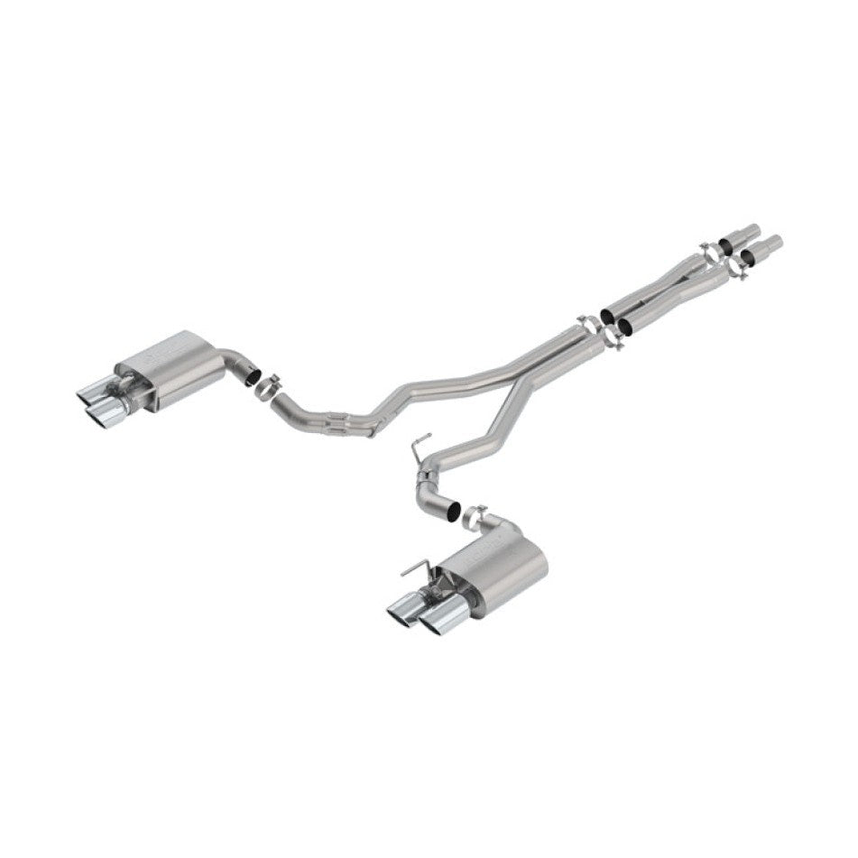 Borla ATAK Cat-Back Exhaust System for 2018-2023 Ford Mustang GT with 5.0L V8 * Includes Valves and Chrome Tips