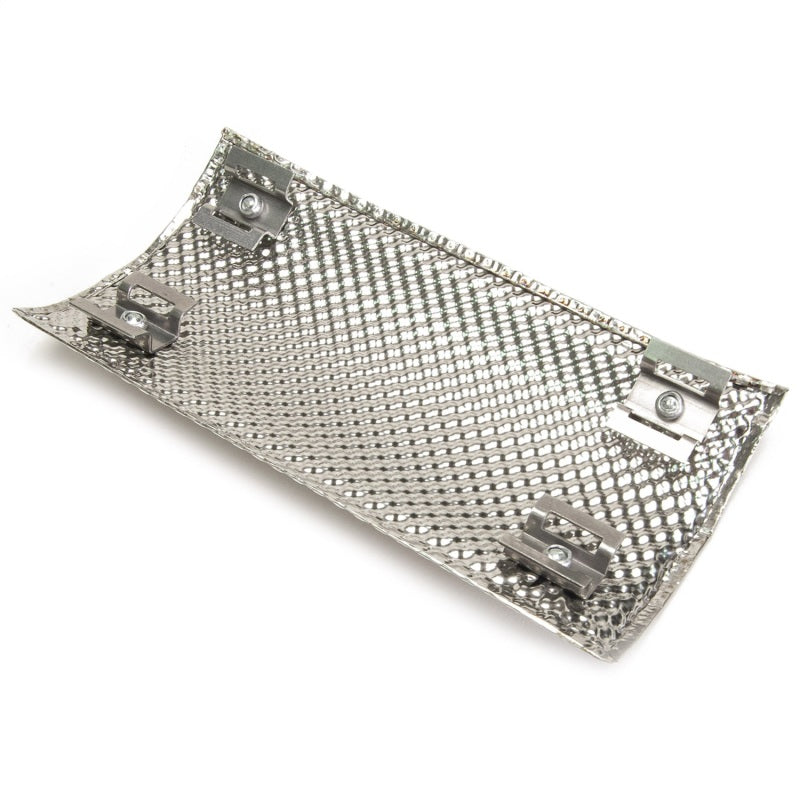 DEI Pipe Shield - 8.5 inch x 4.5 inch Stainless Steel Heat Barrier for Automotive Exhaust Pipes