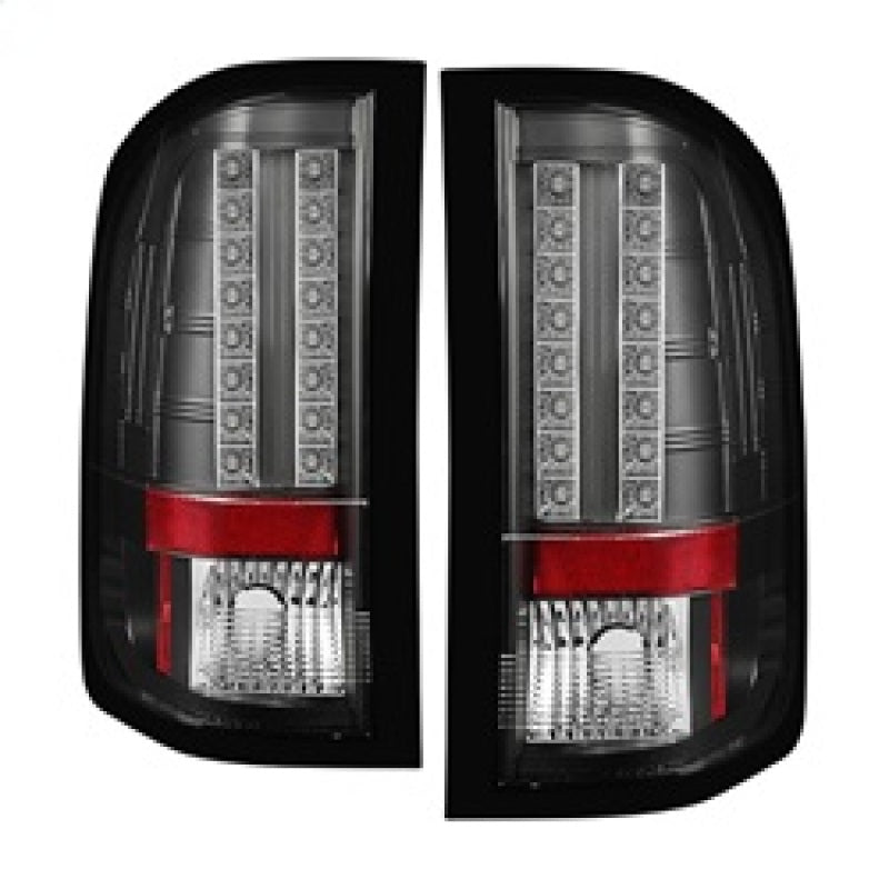 Spyder Chevy Silverado 07-13 LED Tail Lights in Black for Enhanced Vehicle Appearance