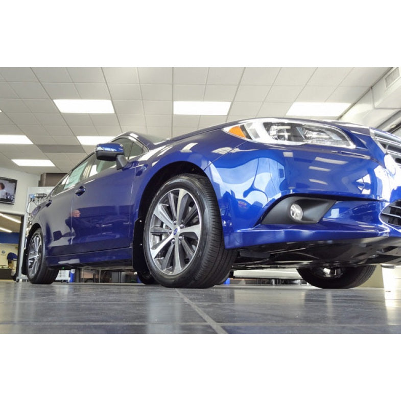Rally Armor 15-19 Subaru Legacy UR Series Mud Flaps with Grey Logo - Durable Polyurethane Protection