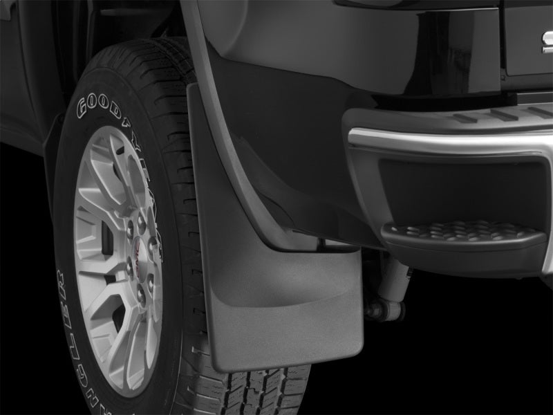 WeatherTech DigitalFit No-Drill MudFlaps for 2014 GMC Sierra 1500, 2500 HD, and 3500 HD - Black