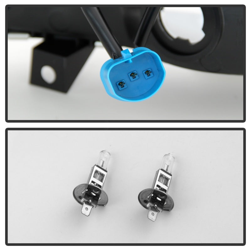 Spyder Halo LED Projector Headlights for Ford F-250 Super Duty 2002-2004, Version 2 Chrome with Bulbs Included