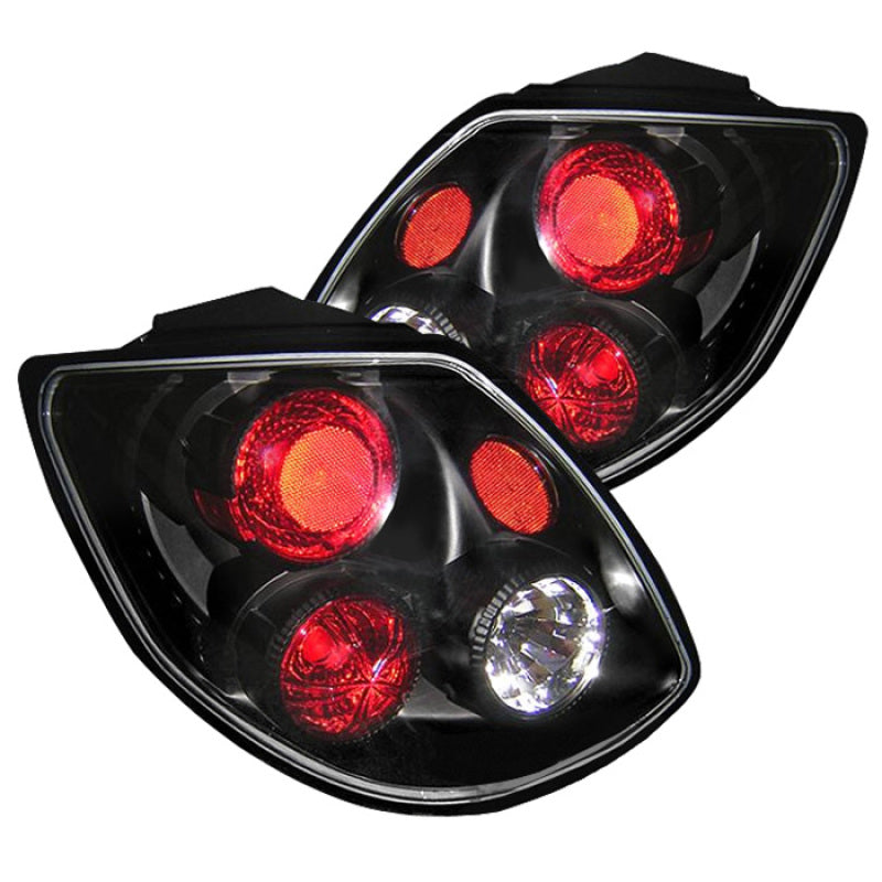 Spyder Toyota Matrix 2003-2005 Euro Style Tail Lights with Black Finish - Part #spy5007599
