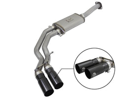 aFe Rebel Series Dual Center Exit Cat-Back Exhaust System for Jeep Wrangler JK with V6 3.6L/3.8L Engine
