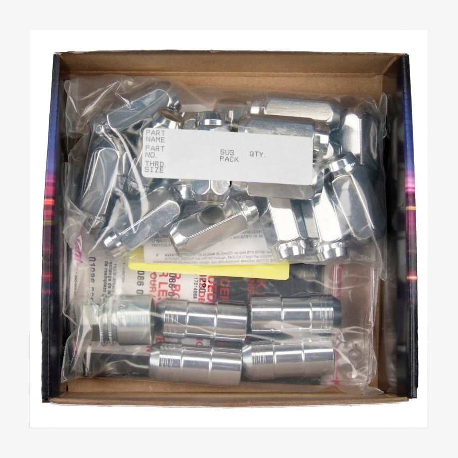 McGard 5 Lug Hex Install Kit with Wheel Locks for Dodge Vehicles, M14 x 1.5 Thread - Chrome Finish