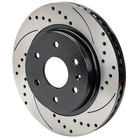 Wilwood SRP Drilled and Slotted Rear Brake Rotor * 13.38 Inch Diameter, 1.25 Inch Thickness, 6x5.5 Bolt Pattern, Black Finish