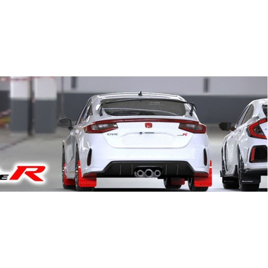 Rally Armor 23-25 Honda Civic Type R Red Mud Flap with Black Logo - Durable Polyurethane Automotive Protection
