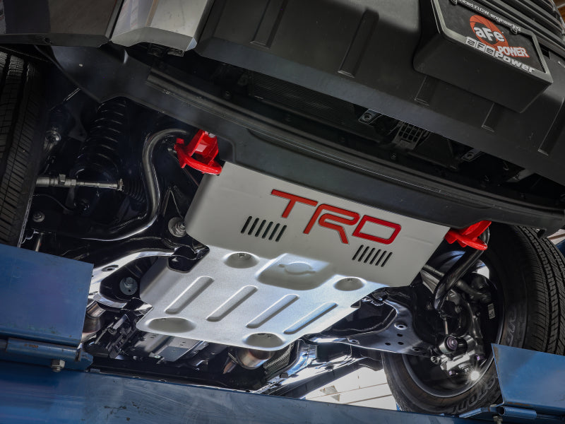 aFe Front Tow Hook Red for 2022-2023 Toyota Tundra 3.5L V6 - Enhanced Recovery Points