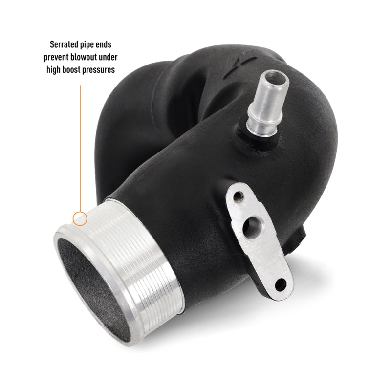 Mishimoto 2021+ Ford Bronco 2.7L Intercooler Pipe Kit Micro Wrinkle Black