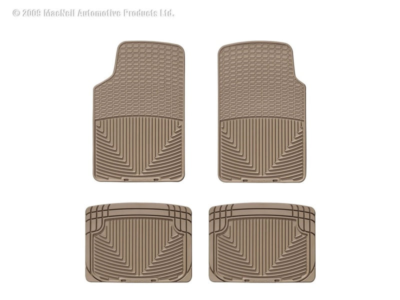 WeatherTech All-Weather Floor Mats for Front and Rear in Tan * Part Number WETW3TN-W20TN