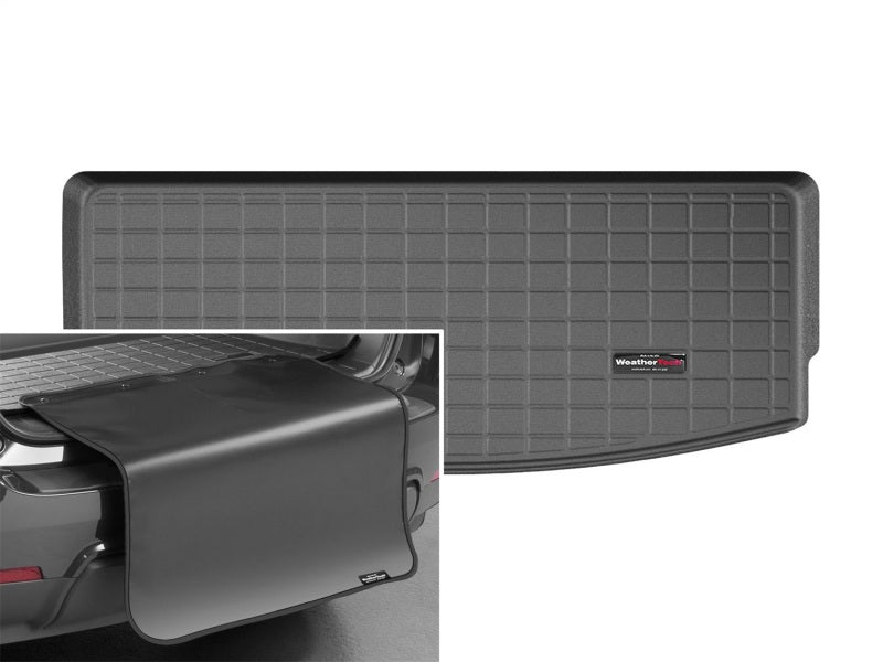 WeatherTech 401305SK Cargo Liner with Bumper Protector for 2020-2021 Ford Explorer, Behind 3rd Row, Black