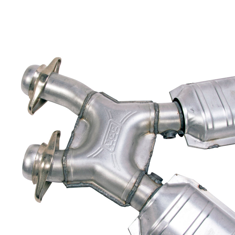 BBK 96-04 Mustang 4.6 GT / Cobra Short Mid X Pipe with Catalytic Converters - 2.5 inch for Long Tube Headers