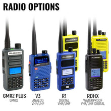 Load image into Gallery viewer, Rugged Radios MOTO MAX Communication Kit with HD Offroad Cables and R1 (Blue) - Business Band Radio