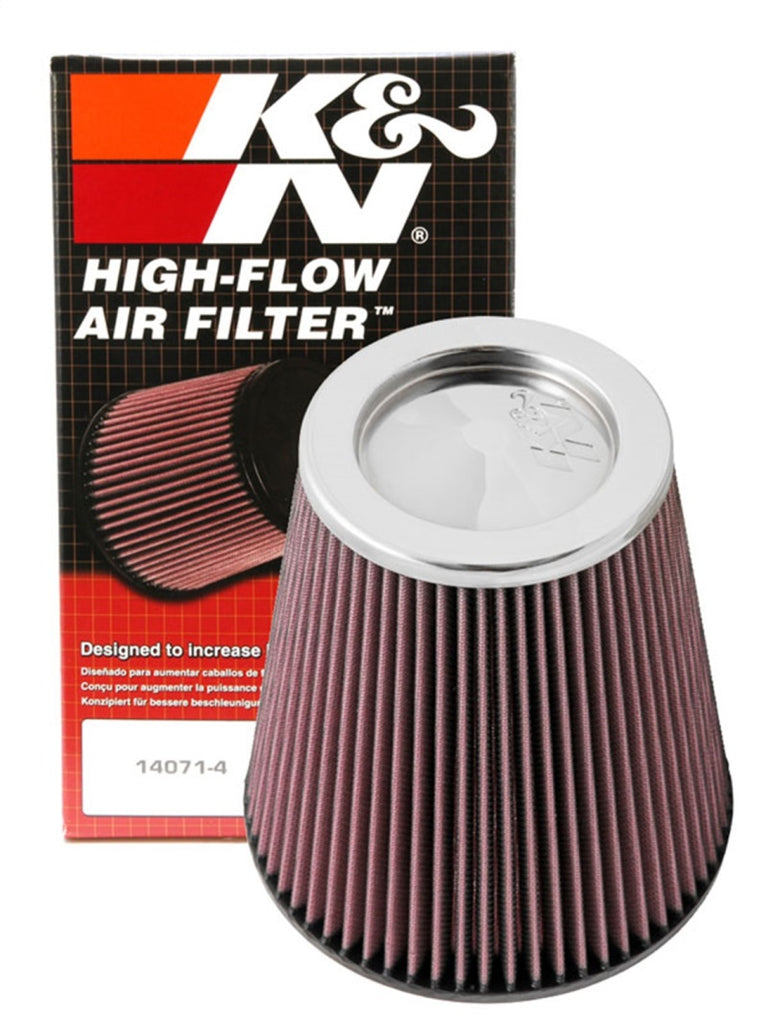 K&N Engineering Round Tapered Universal Air Filter - 6 Inch Flange, 7.5 Inch Base, 5 Inch Top, 7.5 Inch Height