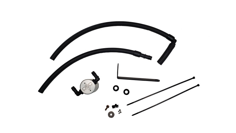 J&L JLT3117P-C Oil Separator 3.0, Passenger Side, Clear Anodized for 2022-2024 Subaru BRZ and Toyota GR86