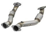 aFe Power 14-18 Chevrolet Corvette C7 & Z06 Twisted Steel 3-inch 304 Stainless Steel Mid Pipe with Catalytic Converters