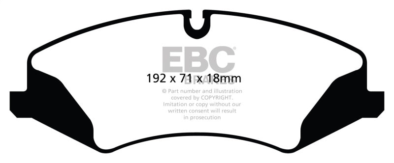 EBC Yellowstuff Brake Pads for Land Rover LR4 and Range Rover Sport * Part No. ebcDP42123R
