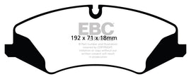 EBC Yellowstuff Brake Pads for Land Rover LR4 and Range Rover Sport * Part No. ebcDP42123R